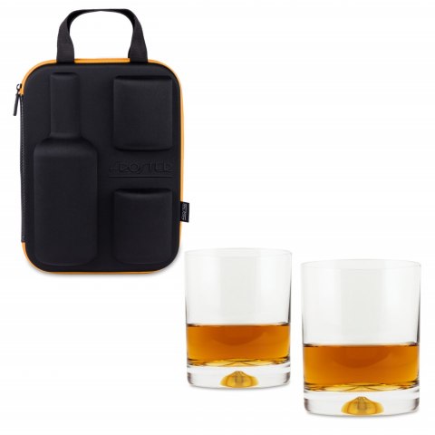 Etui na whisky + 2 szklanki dla męża taty faceta Froster