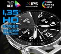 Smartwatch Rubicon RNCE88-1 Czarny- Czarny Pasek Silikonowy + Czarny Pasek Skórzany