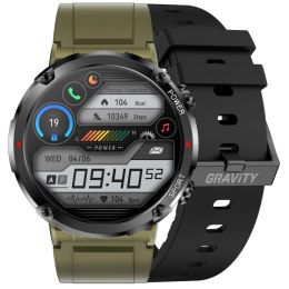 Smartwatch Gravity GT21-7 + Czarny Pasek Silikonowy