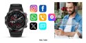 Smartwatch Veltori VT110-1 Czarny Pasek Silikonowy