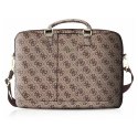 Guess 4G Uptown Computer Bag - Torba na notebooka 16" / 15" (brązowy)