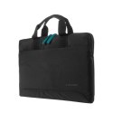 Tucano Smilza Super Slim Bag - Torba MacBook Pro 14" / Air 15" / Pro 13" /Air / Notebook 14" / 13" (czarny)