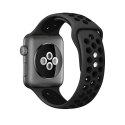 Crong Duo Sport - Pasek do Apple Watch 38/40/41/42 mm (szary/czarny)