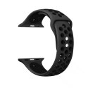 Crong Duo Sport - Pasek do Apple Watch 38/40/41/42 mm (szary/czarny)