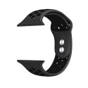 Crong Duo Sport - Pasek do Apple Watch 44/45/46/49 mm (szary/czarny)