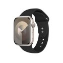 Crong Liquid - Pasek do Apple Watch 44/45/46/49 mm (czarny)