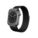 Crong Milano Steel - Pasek ze stali nierdzewnej do Apple Watch 38/40/41/42 mm (czarny)