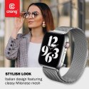 Crong Milano Steel - Pasek ze stali nierdzewnej do Apple Watch 38/40/41/42 mm (srebrny)