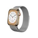 Crong Milano Steel - Pasek ze stali nierdzewnej do Apple Watch 44/45/46/49 mm (srebrny)