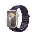 Crong Nylon - Pasek sportowy do Apple Watch 44/45/46/49 mm (Midnight Blue)