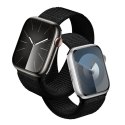 Crong Nylon Reflex - Pasek sportowy do Apple Watch 38/40/41/42 mm (czarny)