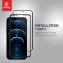 Crong Anti-Bacterial 3D Armour Glass - Szkło hartowane 9H na cały ekran iPhone 12 Pro Max + ramka instalacyjna