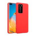 Crong Color Cover - Etui Huawei P40 Pro (czerwony)