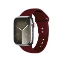 Crong Liquid - Pasek do Apple Watch 38/40/41/42 mm (bordowy)