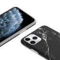 Crong Marble Case - Etui iPhone 11 Pro (czarny)