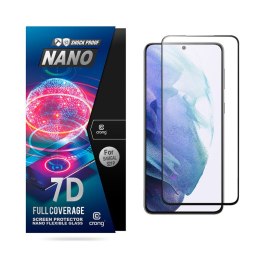 Crong 7D Nano Flexible Glass - Niepękające szkło hybrydowe 9H na cały ekran Samsung Galaxy S21+