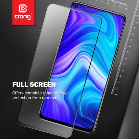 Crong 7D Nano Flexible Glass - Szkło hybrydowe 9H na cały ekran Samsung Galaxy A21s