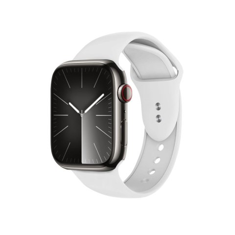 Crong Liquid - Pasek do Apple Watch 44/45/46/49 mm (biały)