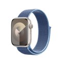 Crong Nylon - Pasek sportowy do Apple Watch 44/45/46/49 mm (Ocean Blue)