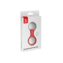 Crong Silicone Case with Key Ring - Etui ochronne brelok do Apple AirTag (czerwony)