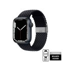 Crong Wave Band - Pleciony pasek do Apple Watch 38/40/41/42 mm (grafitowy)