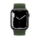 Crong Wave Band - Pleciony pasek do Apple Watch 38/40/41/42 mm (zielony)