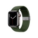 Crong Wave Band - Pleciony pasek do Apple Watch 38/40/41/42 mm (zielony)