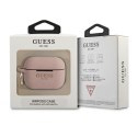 Guess Silicone Glitter Case Est - Etui Airpods Pro (różowy)