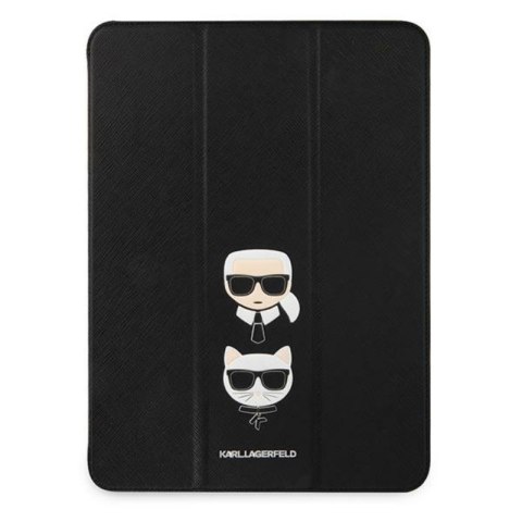 Karl Lagerfeld Saffiano Karl & Choupette Heads - Etui iPad Pro 11" 2021 (czarny)