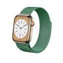 Crong Milano Steel - Pasek ze stali nierdzewnej do Apple Watch 44/45/46/49 mm (zielony)