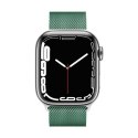 Crong Milano Steel - Pasek ze stali nierdzewnej do Apple Watch 44/45/46/49 mm (zielony)