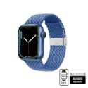 Crong Wave Band - Pleciony pasek do Apple Watch 38/40/41/42 mm (niebieski)