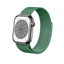 Crong Milano Steel - Pasek ze stali nierdzewnej do Apple Watch 38/40/41/42 mm (zielony)