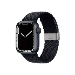 Crong Wave Band - Pleciony pasek do Apple Watch 44/45/46/49 mm (grafitowy)