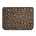 Guess 4G Uptown Triangle Logo Sleeve - Etui na notebooka 16" (brązowy)