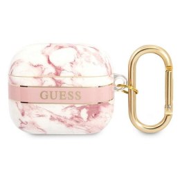 Guess Marble Strap - Etui Airpods 3 (Pink)