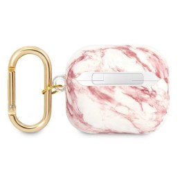 Guess Marble Strap - Etui Airpods 3 (Pink)