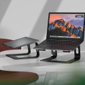 Crong AluBench - Aluminiowa podstawka do laptopa (czarny)