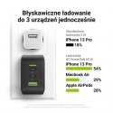 Green Cell - Ładowarka sieciowa Green Cell GC PowerGaN 65W (2x USB-C Power Delivery, 1x USB-A kompatybilne z Quick Charge 3.0)