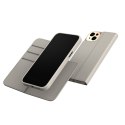 Moshi Overture MagSafe - Skórzane etui 3w1 z klapką iPhone 14 (Serene Gray)