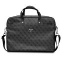 Guess Saffiano 4G Triangle Logo Computer Bag - Torba na notebooka 16" (czarny)