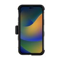 ZIZO BOLT Series - Pancerne etui iPhone 14 Pro Max ze szkłem 9H na ekran + uchwyt z podstawką (czarny)