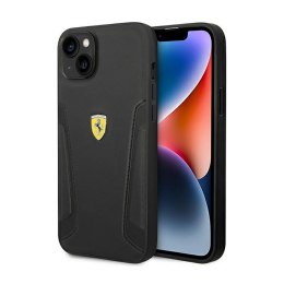 Ferrari Leather Stamp Sides - Etui iPhone 14 Plus (Czarny)