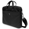 Guess Saffiano Triangle Logo Computer Bag - Torba na notebooka 16" (czarny)