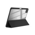 Crong PrimeFolio - Etui iPad Pro 11" (2022-2021) / iPad Air 11" M2 (2024) / iPad Air 10.9" (5-4 gen.) (czarny/przezroczysty)