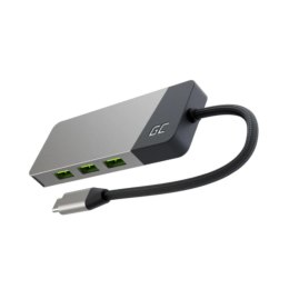 Green Cell - Stacja dokująca HUB USB-C HDMI 4K DEX SD & MicroSD card slot USB 3.1