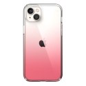 Speck Presidio Perfect-Clear + Ombre - Etui iPhone 15 Plus / 14 Plus z powłoką MICROBAN (Clear / Vintage Rose Fade)