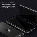 Spigen Alm Glass FC - Szkło hartowane do iPhone SE (2022 / 2020) / 8 / 7 (Czarna ramka)