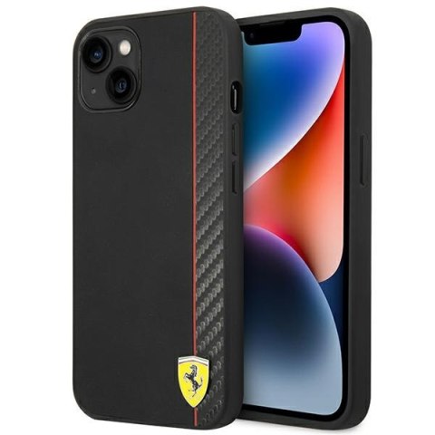 Ferrari Carbon - Etui iPhone 14 Plus (Czarny)