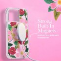 Rifle Paper Clear MagSafe - Etui iPhone 14 / iPhone 13 zdobione złotem (Rose Garden)